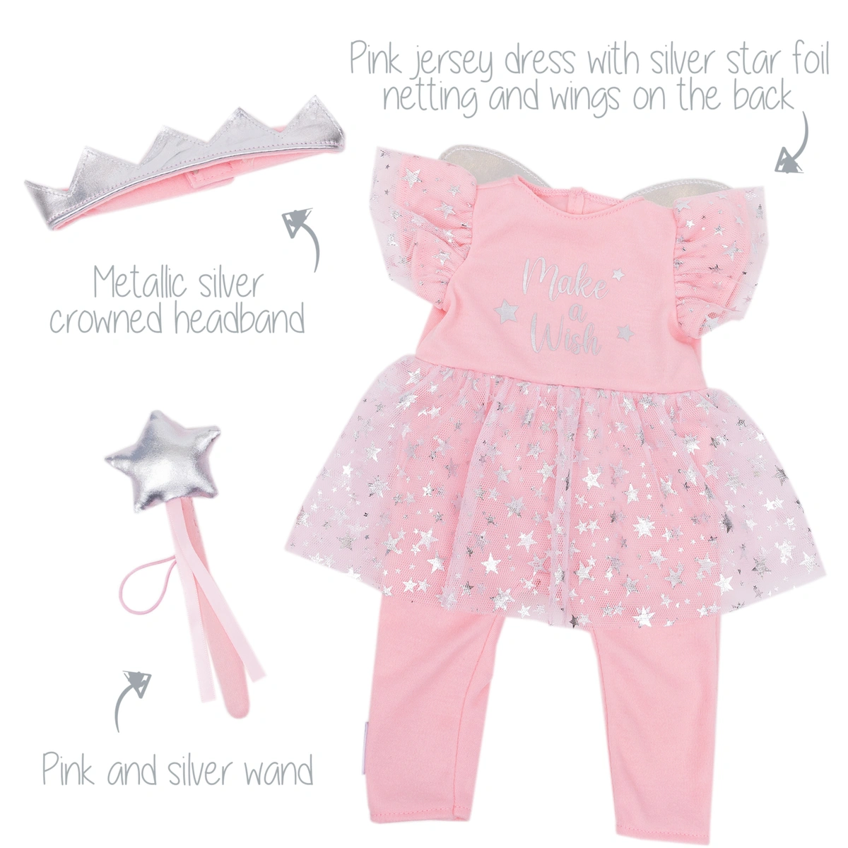 Tiny Treasures Make a Wish Fairy Baby Doll Outfit
