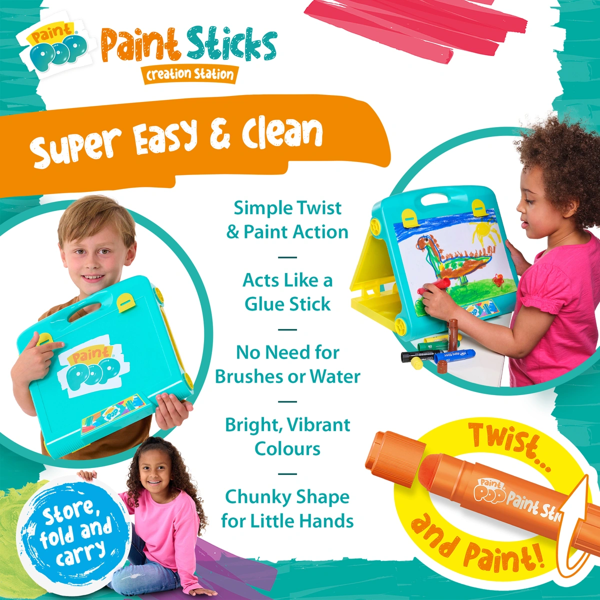 Trends UK Paint Pops And Sticks Creation Station