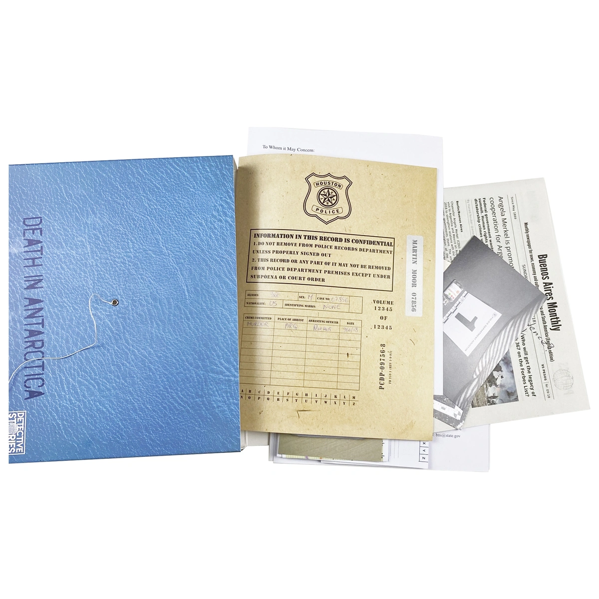 Murder Mystery Party Cold Case File: Death in Antarctica