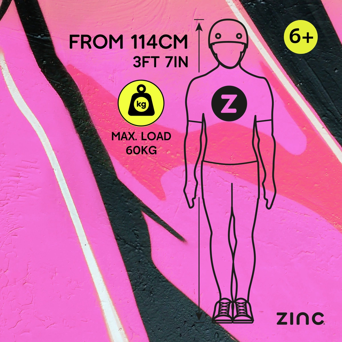 Zinc Detour Kids Stunt Scooter - Yellow