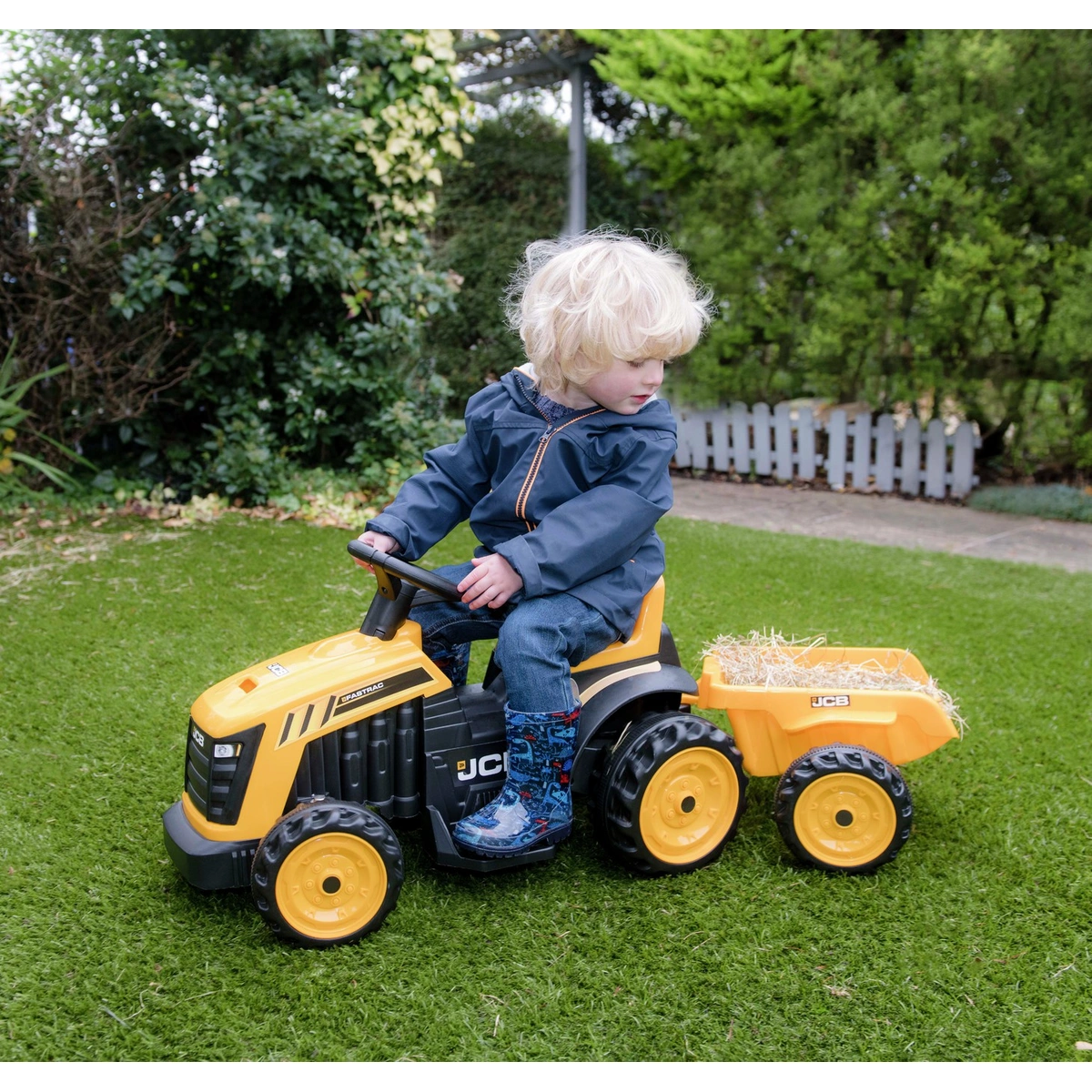 EVO JCB Tractor With Trailer 6V Powered Vehicle