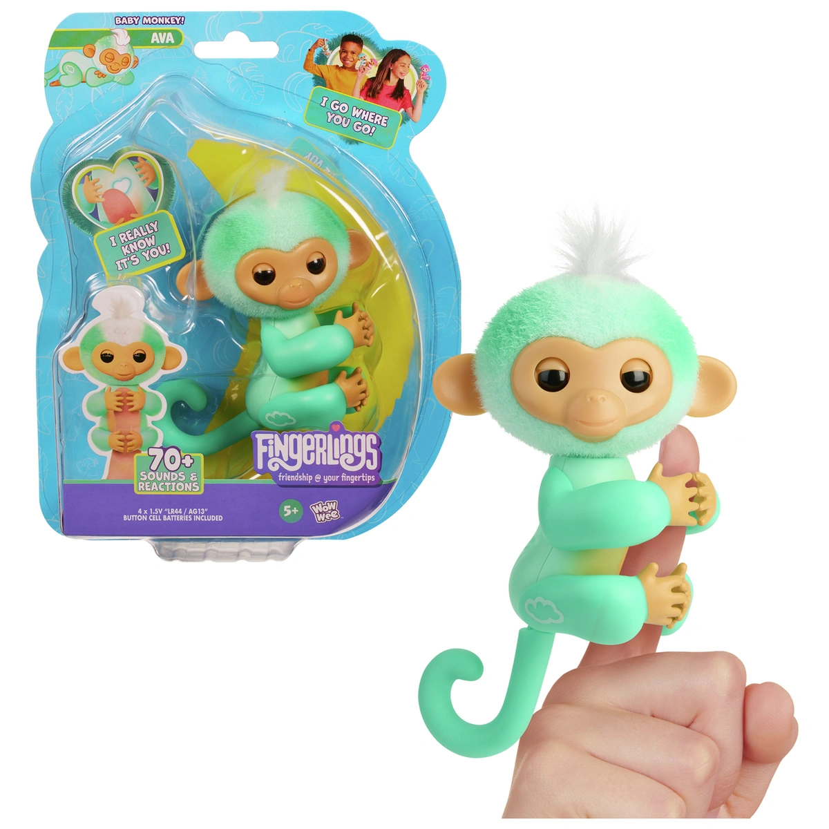 Fingerlings Monkey Teal - Ava