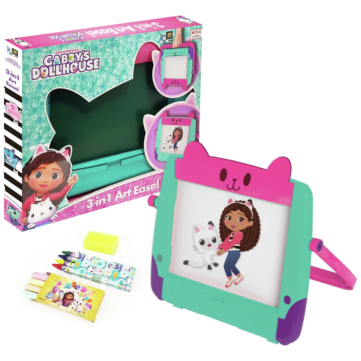 Gabby's Dollhouse 3 In 1 Art Easel