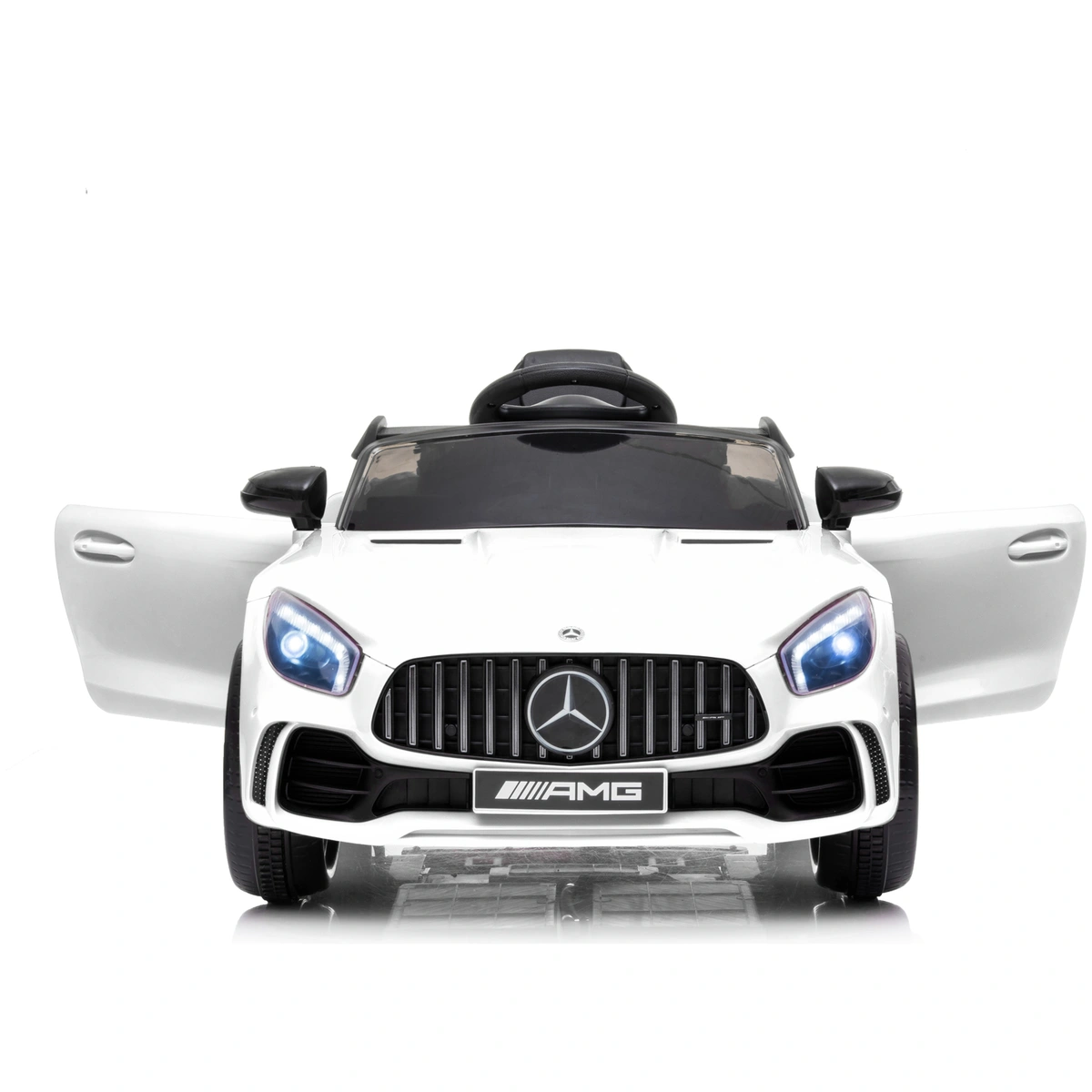 Mercedes Benz AMG GTR 6V Kids Electric Car - White