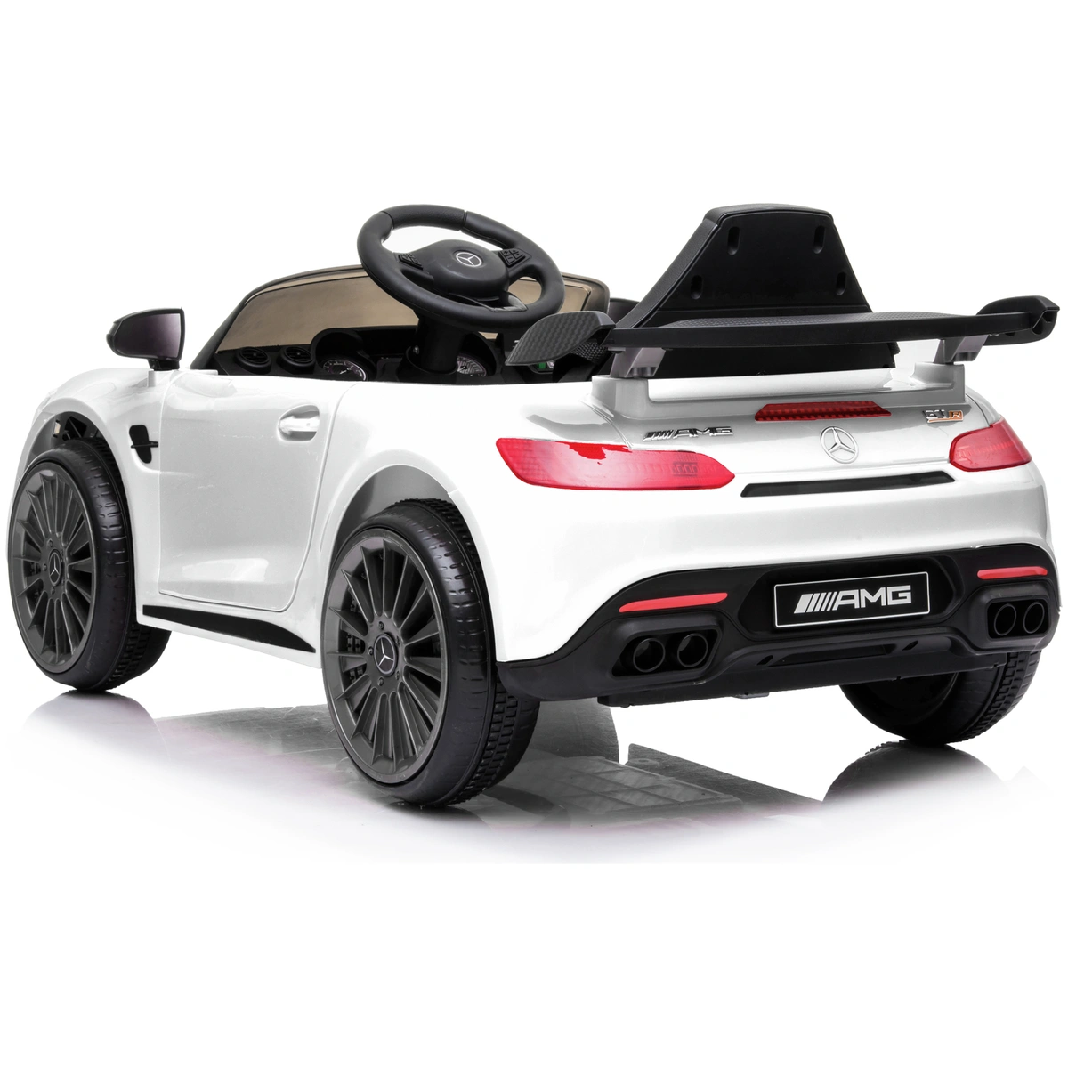 Mercedes Benz AMG GTR 6V Kids Electric Car - White