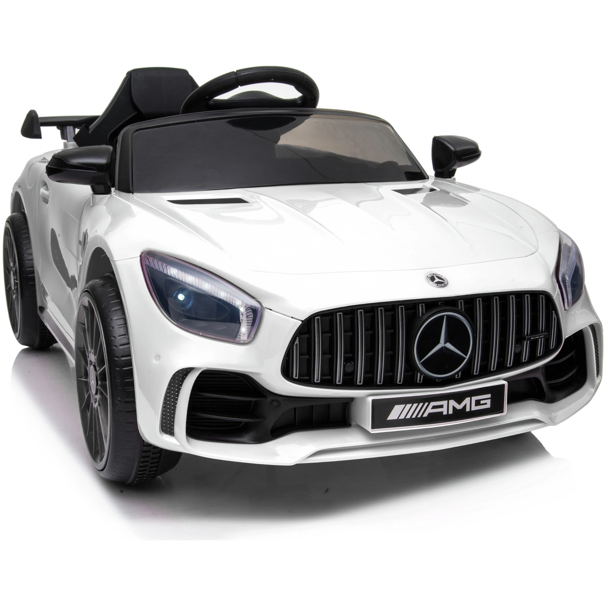 Mercedes Benz AMG GTR 6V Kids Electric Car - White