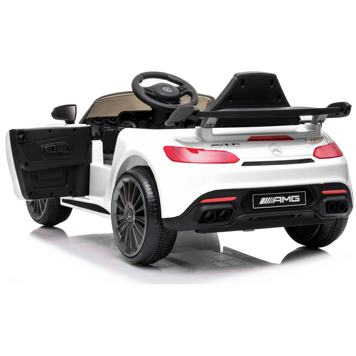 Mercedes Benz AMG GTR 6V Kids Electric Car - White