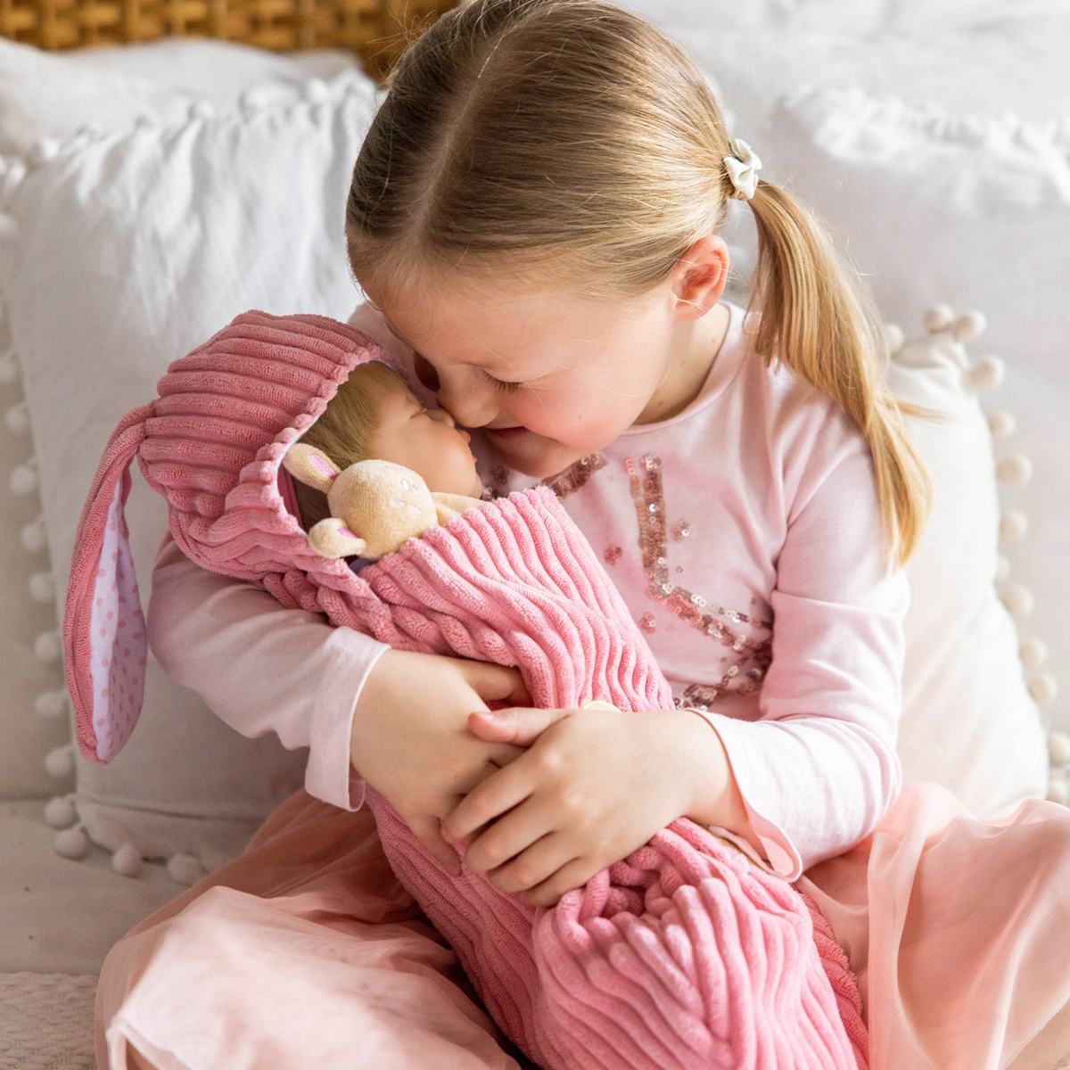 Tiny Treasures Little Sister Baby Doll - 17inch/44cm