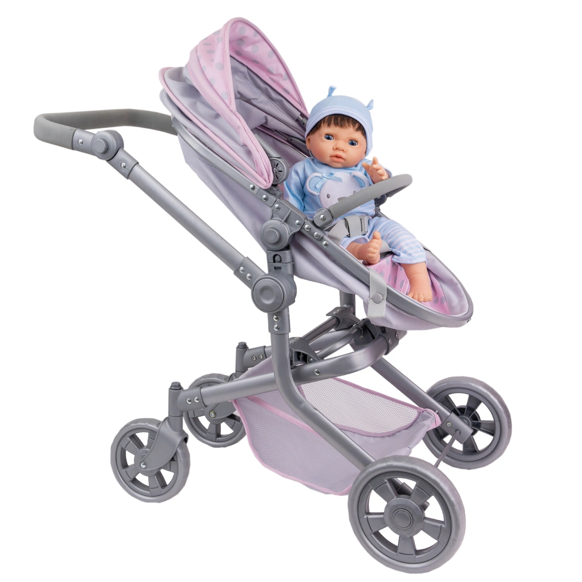 Tiny Treasures Folding Dolls Pram