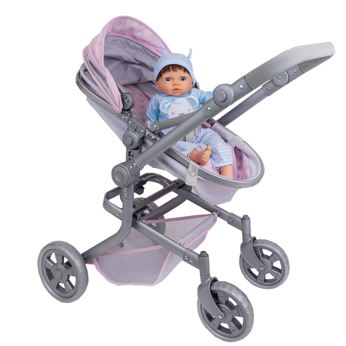 Tiny Treasures Folding Dolls Pram
