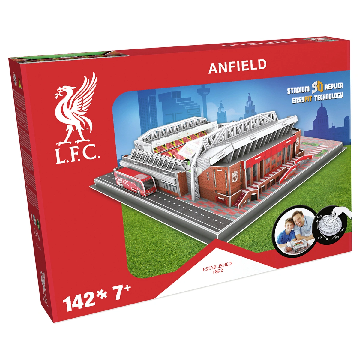 Liverpool Football Club Anfield Stadium 3D Model Kit Puzzle