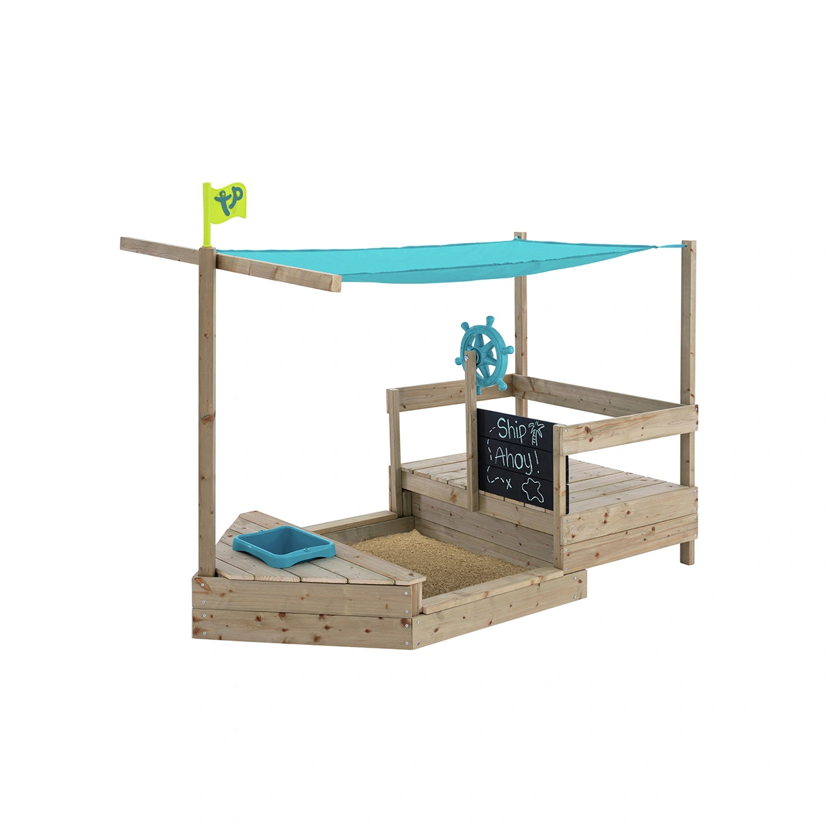 TP Ahoy Wooden Play Boat Sand and Water Pit