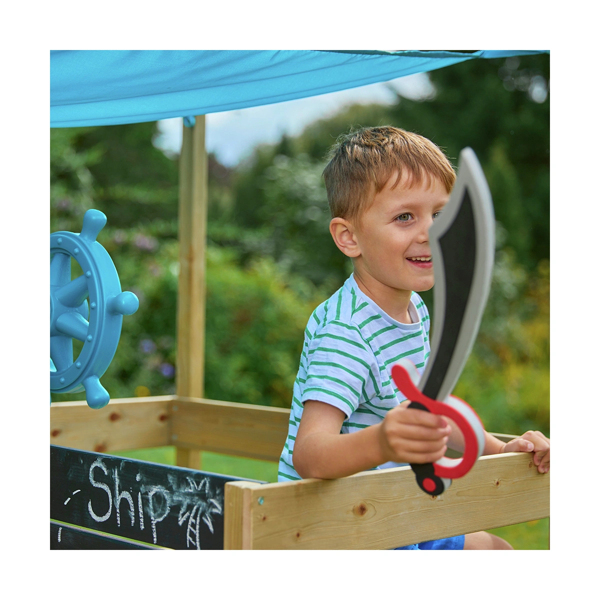 TP Ahoy Wooden Play Boat Sand and Water Pit