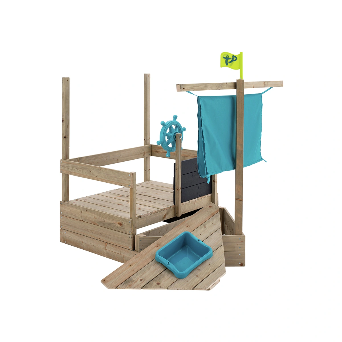 TP Ahoy Wooden Play Boat Sand and Water Pit