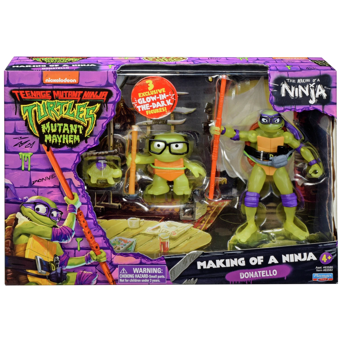 TMNT Donatello Evolution Figures-Pack of 3