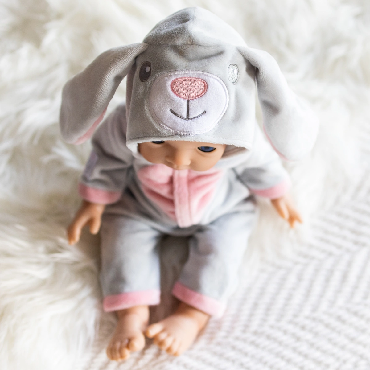 Tiny Treasures My First Baby Doll Bunny All In One Outfit