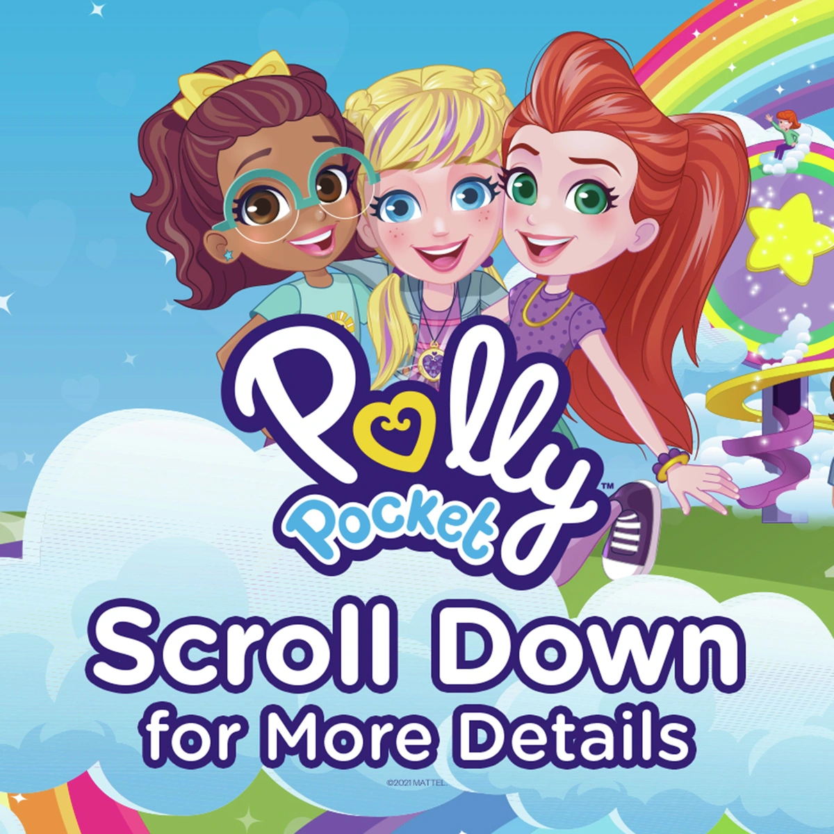 Polly Pocket Pollyville Resort Roll-Away Suitcase Playset