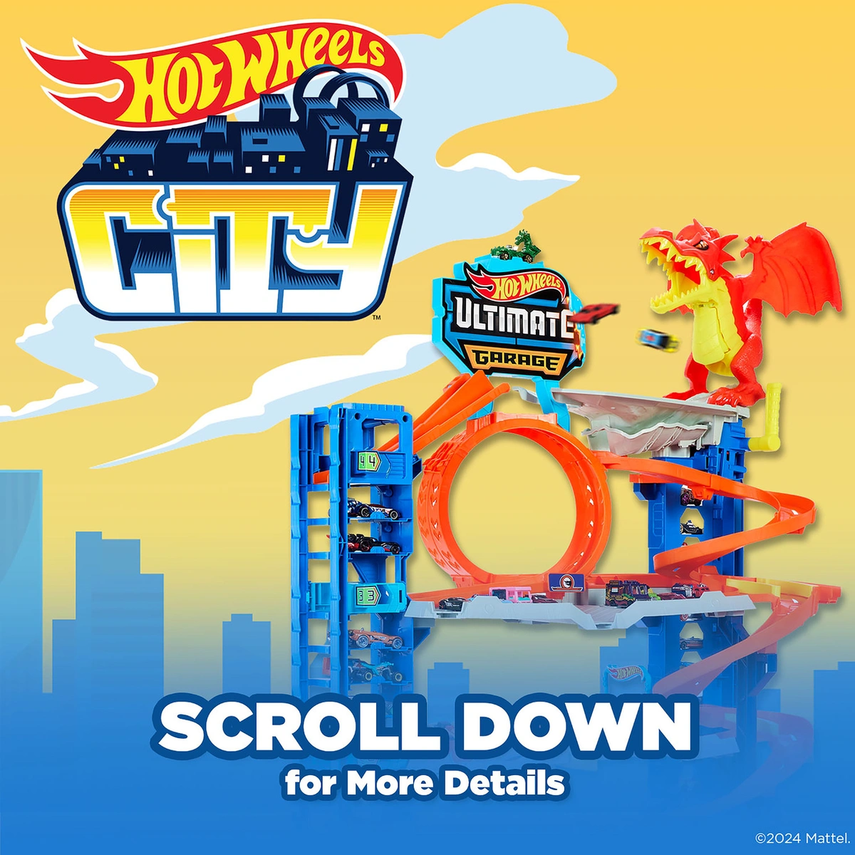Hot Wheels City Ultimate Toy Car Garage Playset