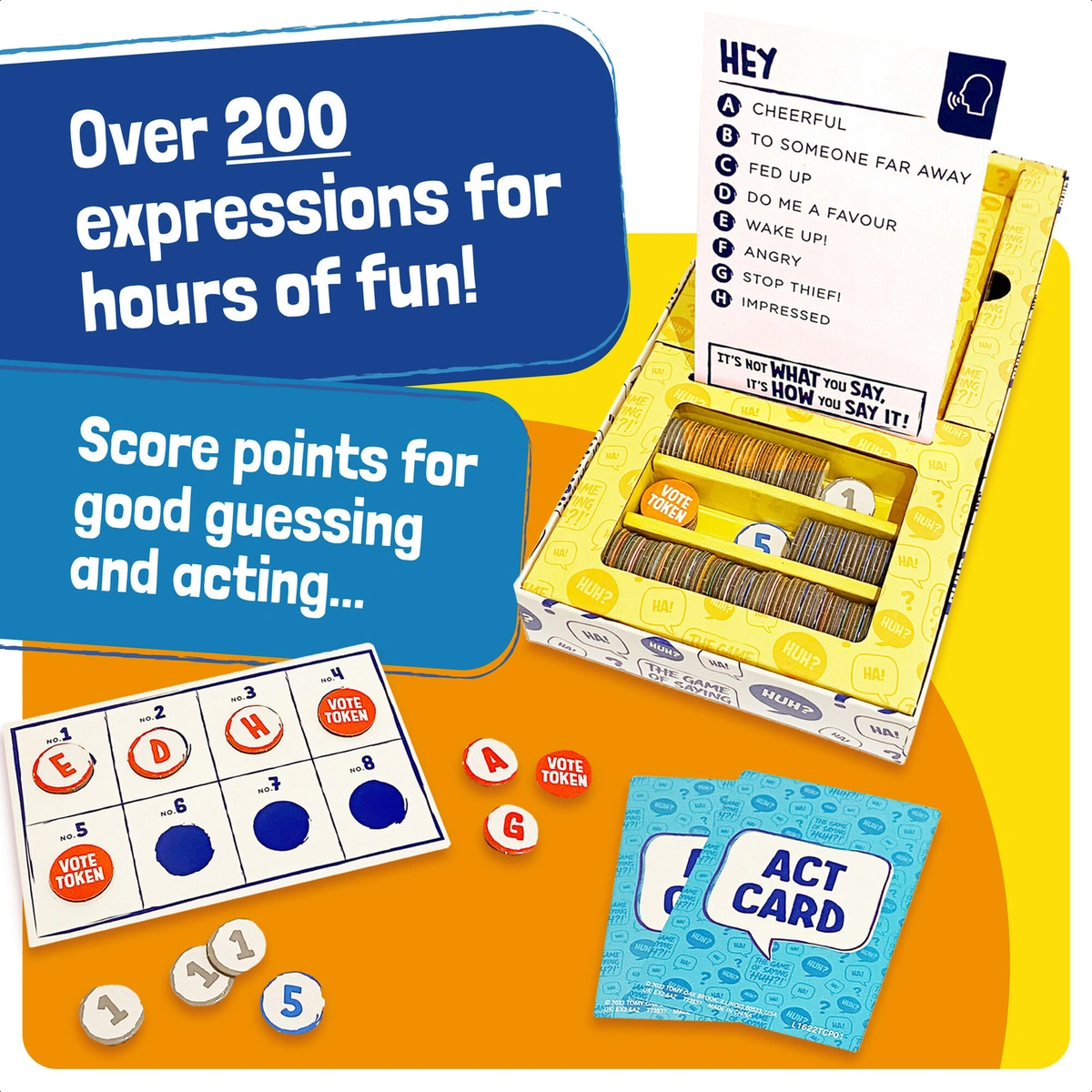 Tomy Game of Saying Huh Family Party Game