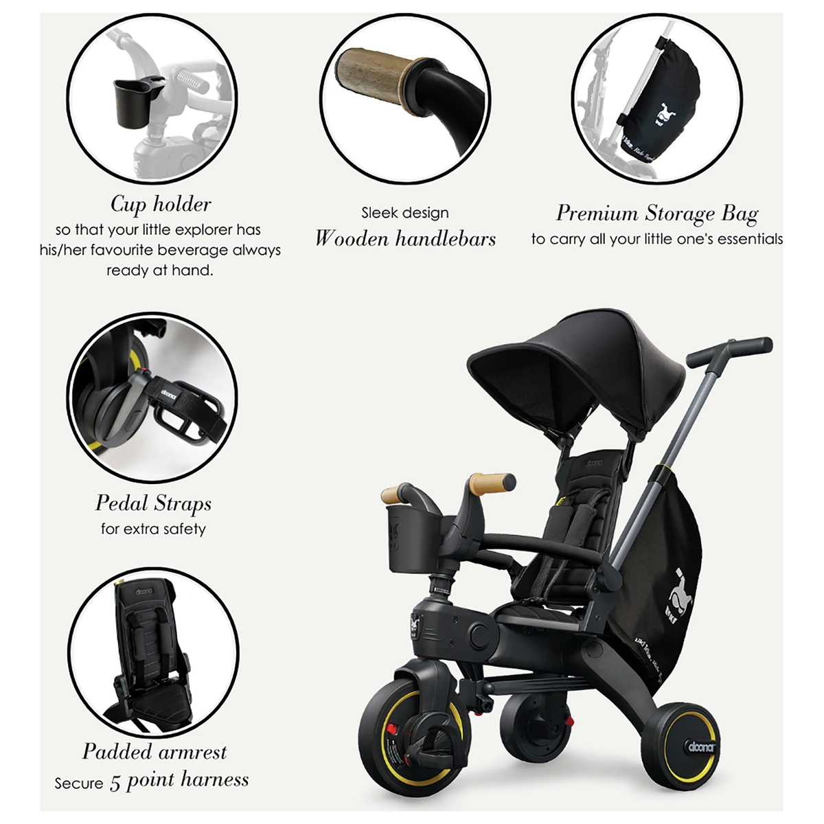 Doona Liki S5 Trike - Black
