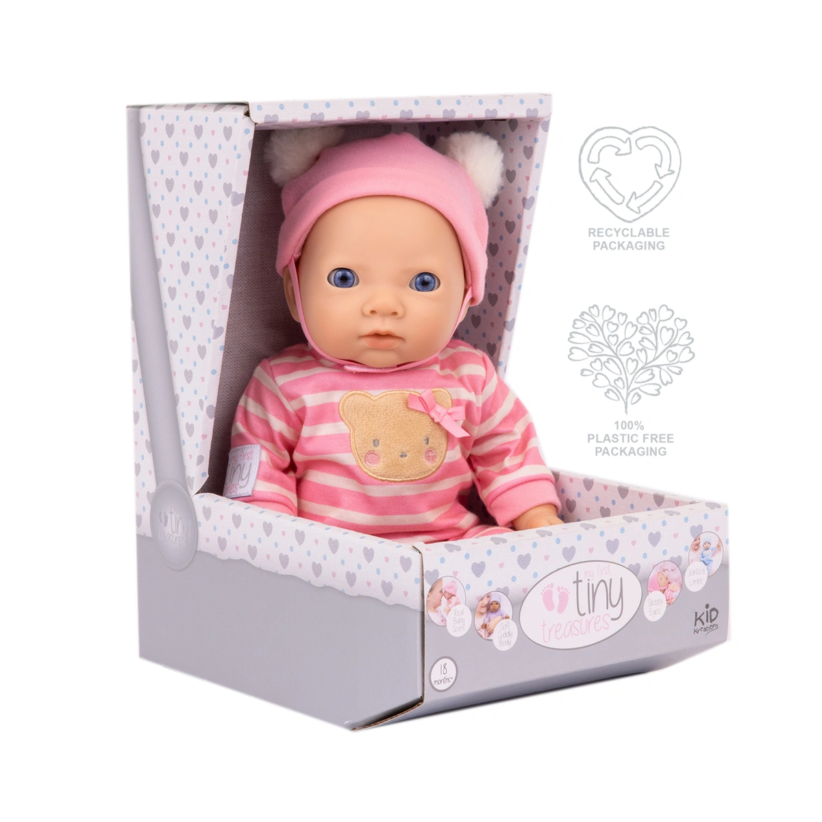 Tiny Treasures My First Pink Baby Doll - 14inch/36cm