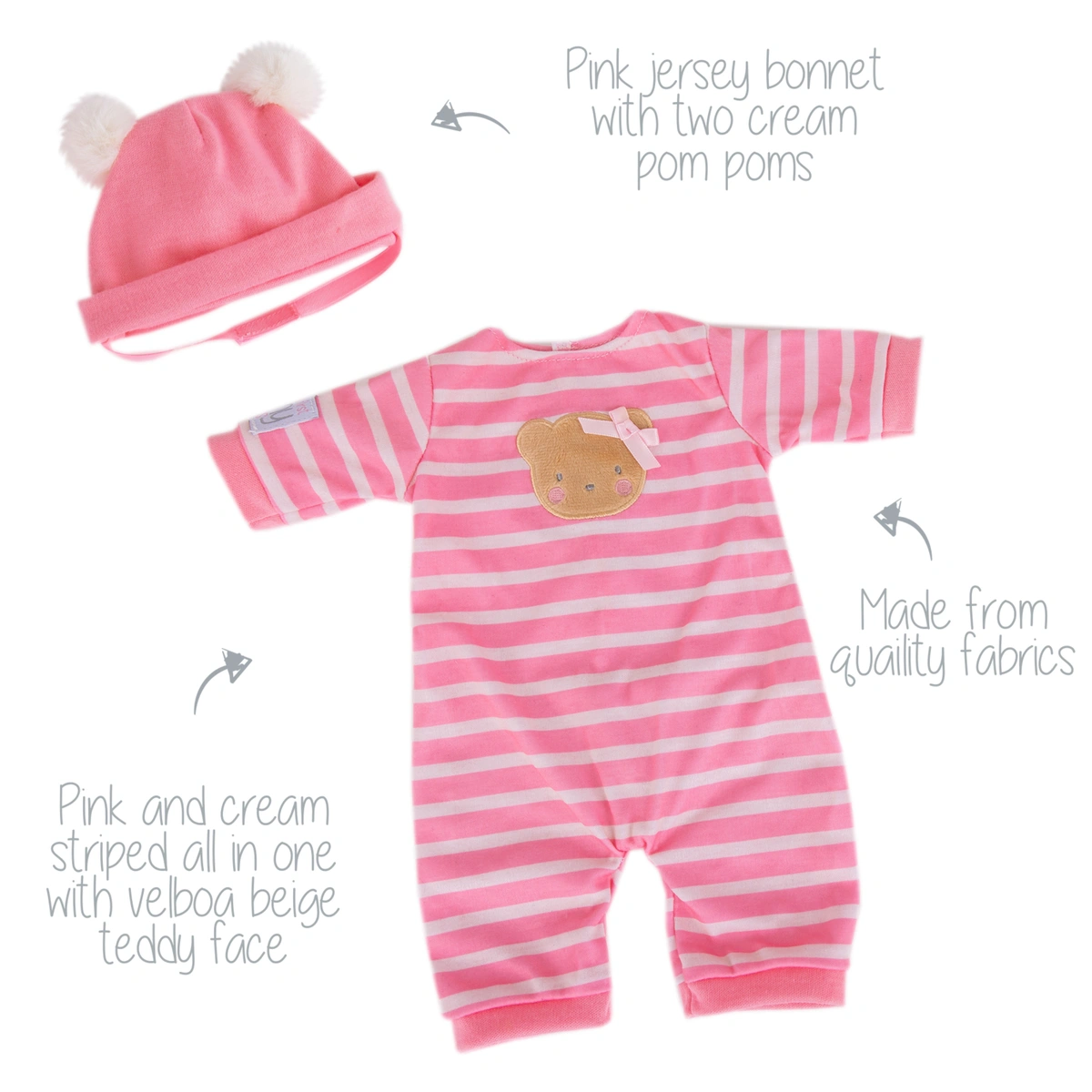 Tiny Treasures My First Pink Baby Doll - 14inch/36cm