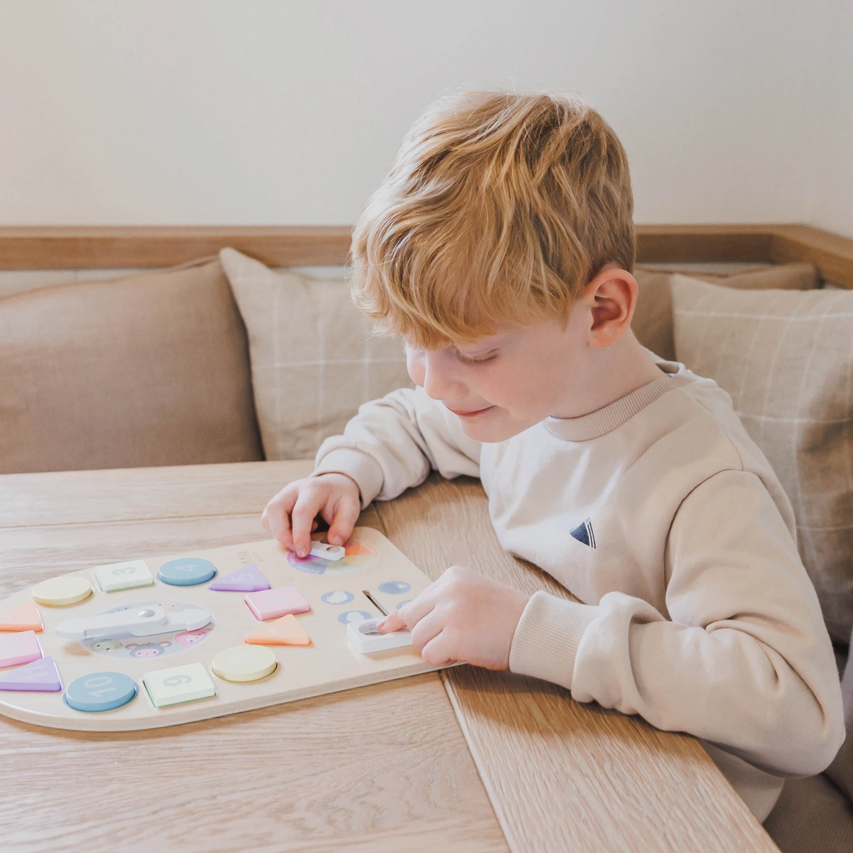 Our Little World Wooden Sensory Clock Puzzle