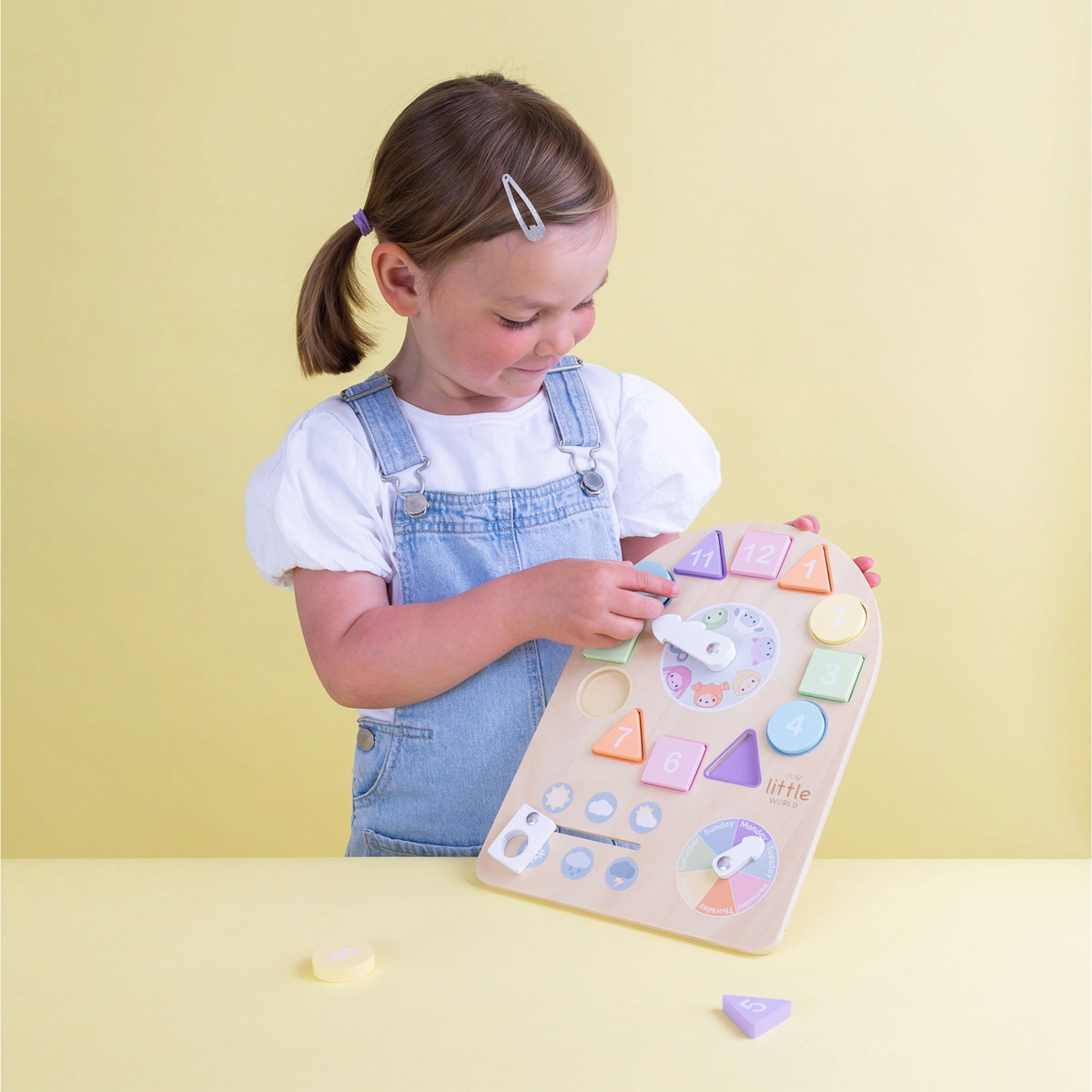 Our Little World Wooden Sensory Clock Puzzle