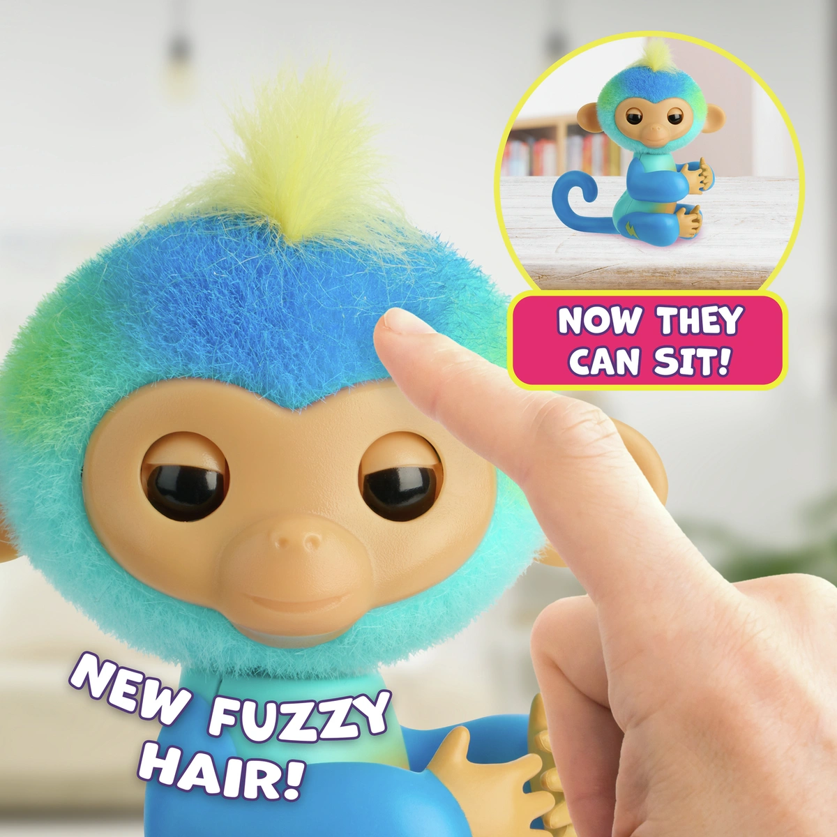 Fingerlings Monkey Blue - Leo