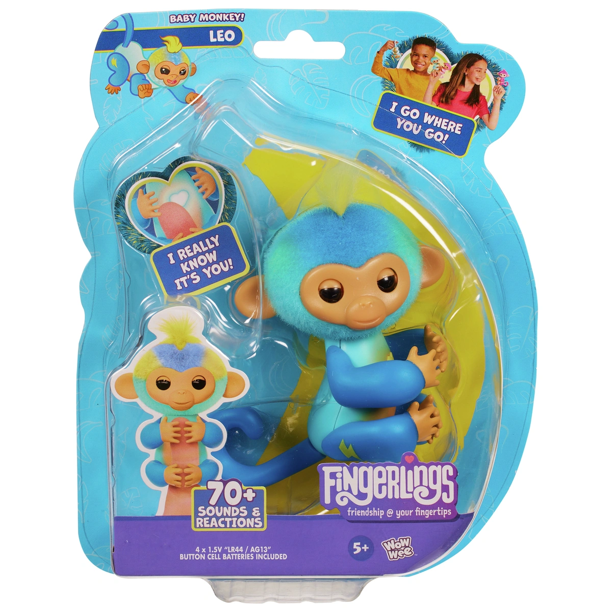 Fingerlings Monkey Blue - Leo