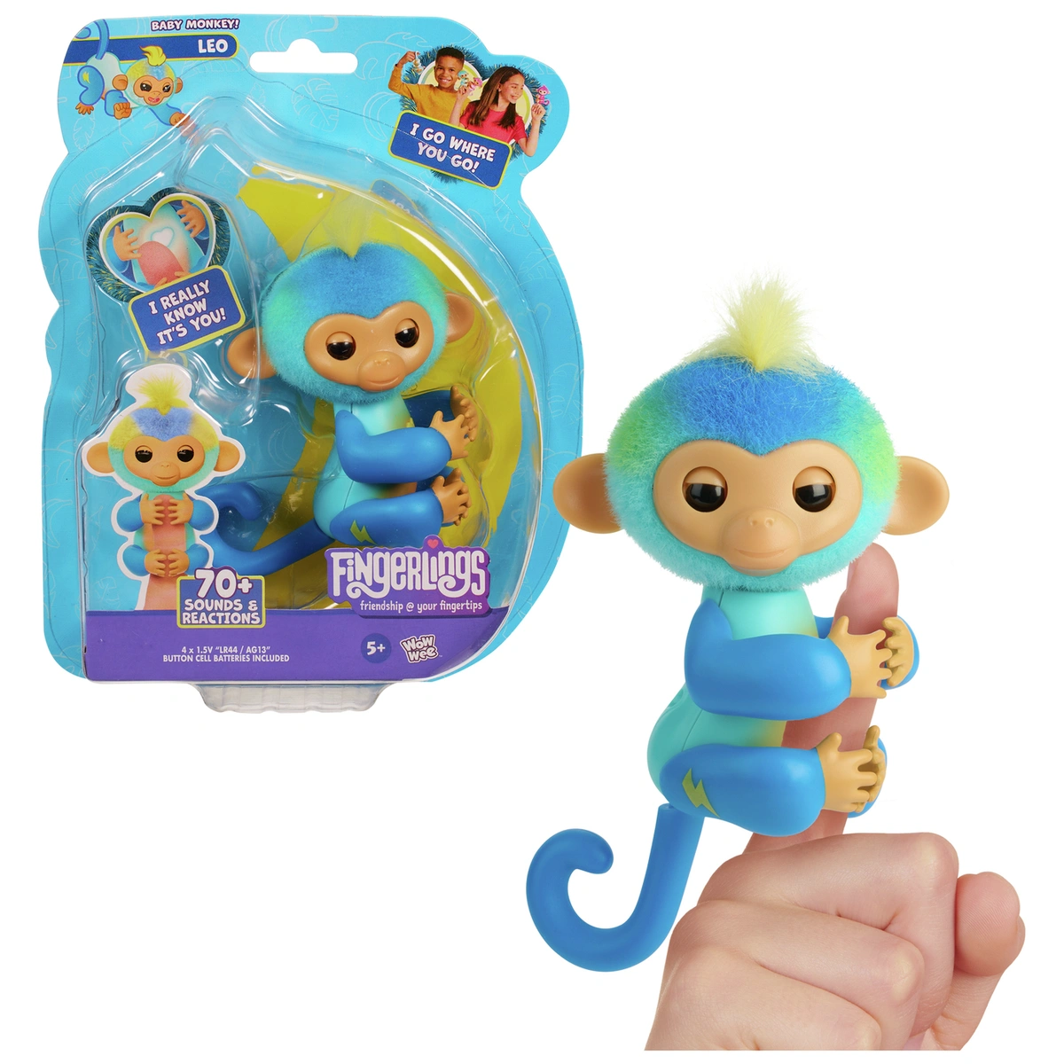 Fingerlings Monkey Blue - Leo