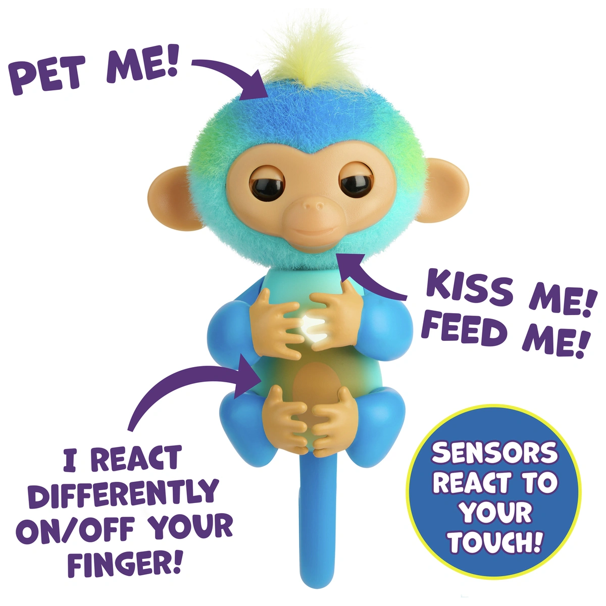 Fingerlings Monkey Blue - Leo