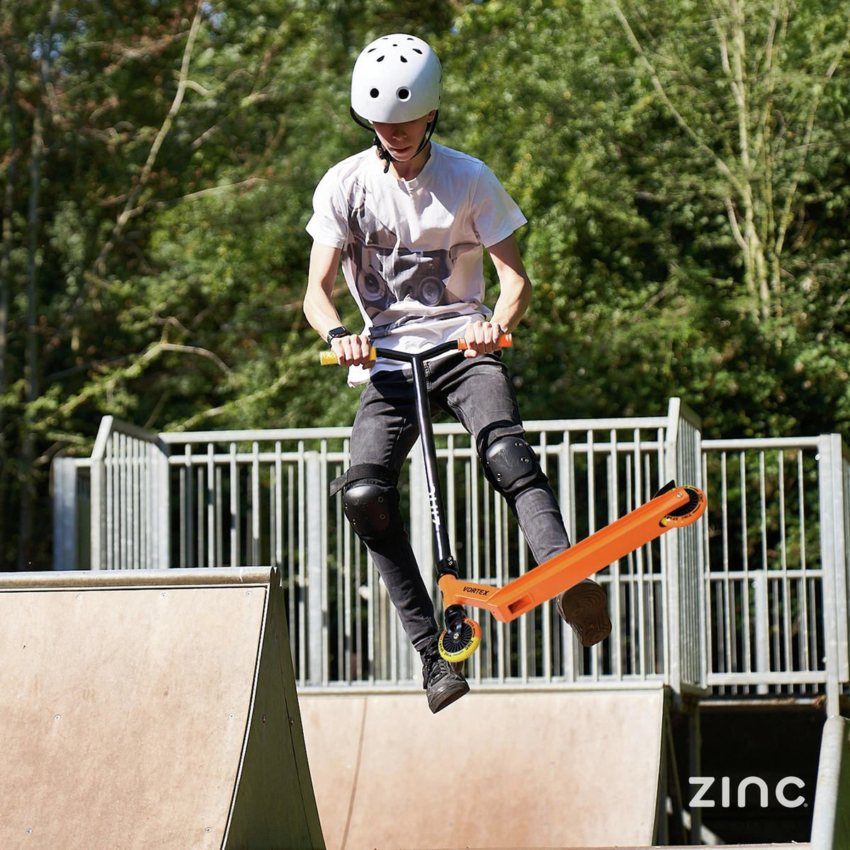 Zinc Vortex Kids Stunt Scooter - Yellow/ Orange