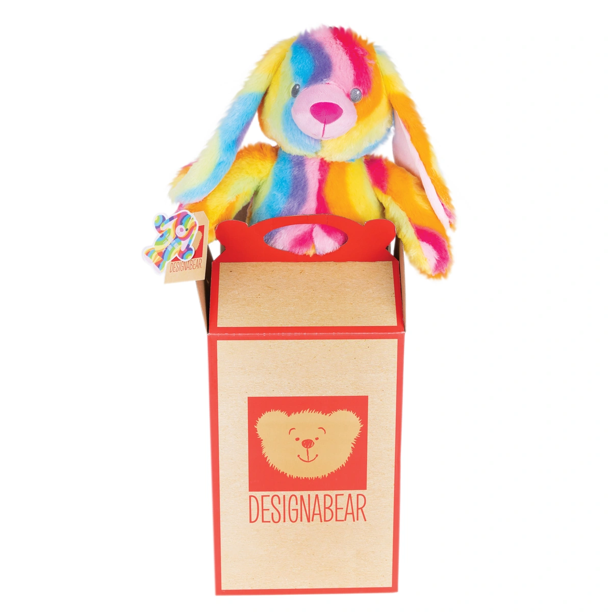 Designabear Rainbow Pastel Bunny Soft Toy