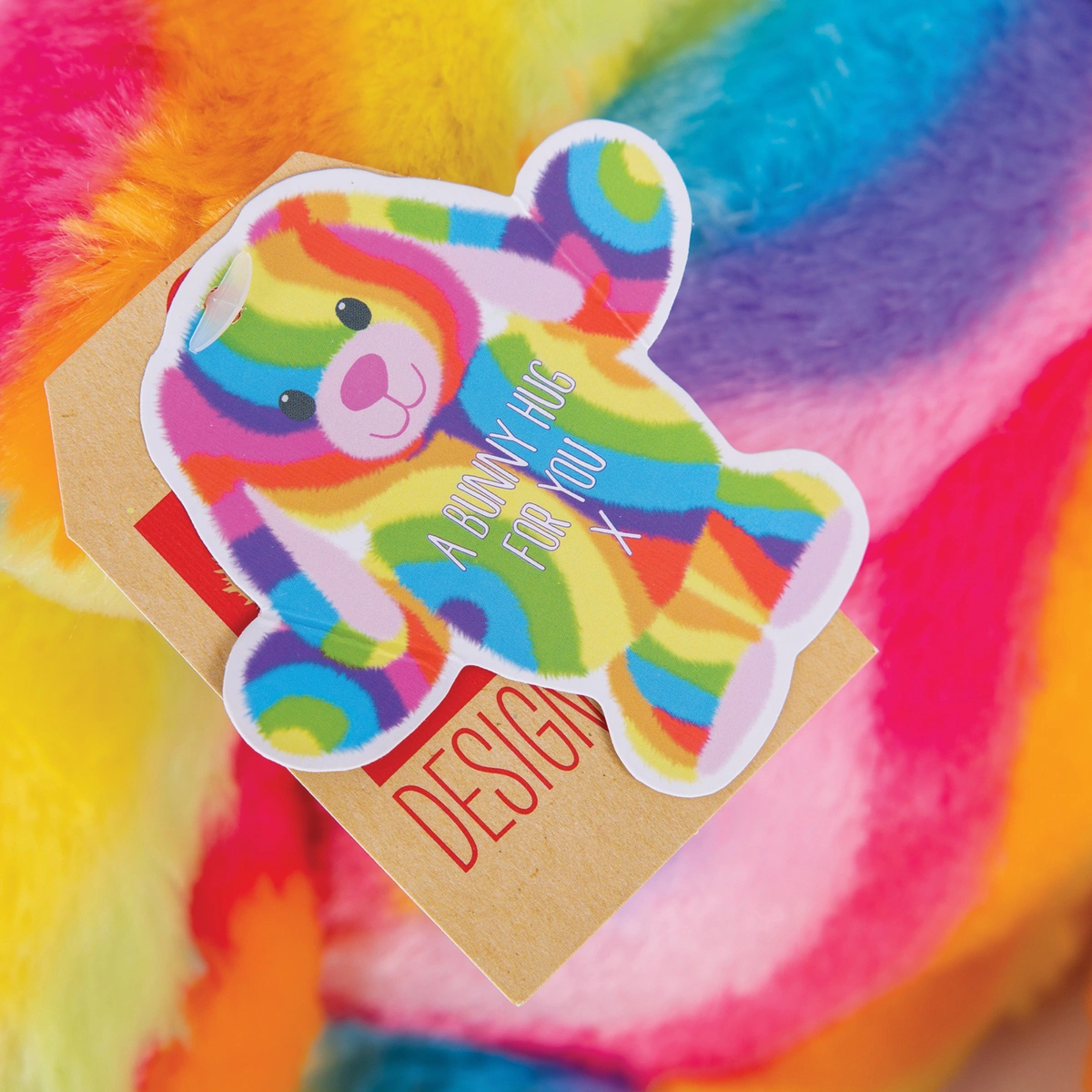 Designabear Rainbow Pastel Bunny Soft Toy