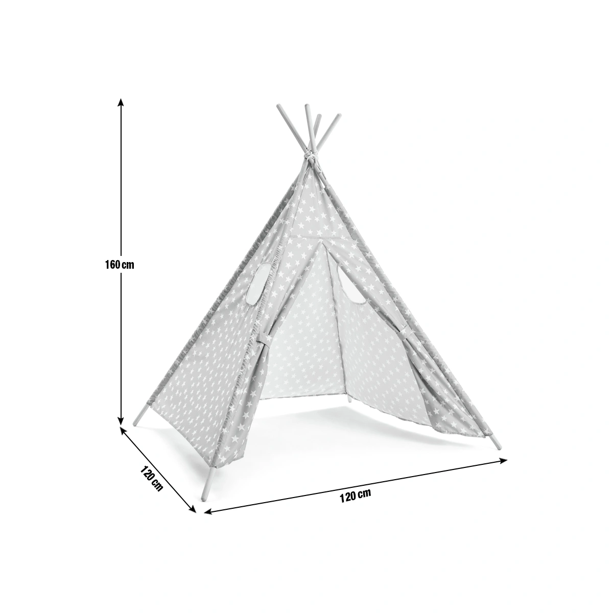 Habitat Kids Grey Stars Teepee Tent