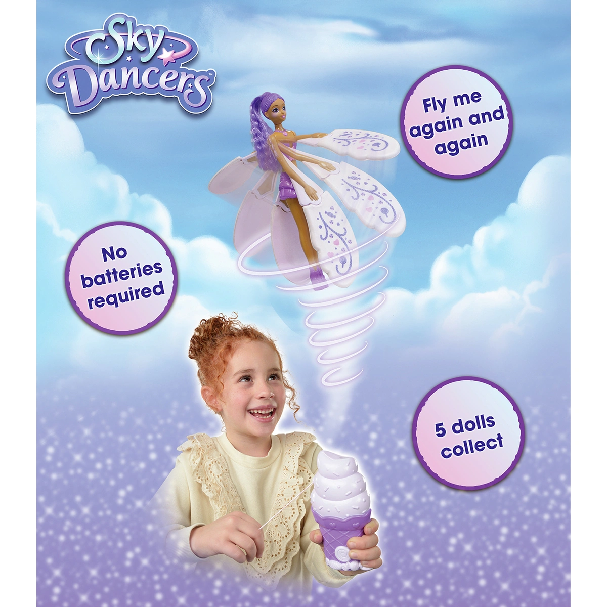 Sky Dancers Doll - Purple Licious - 12inch/32cm