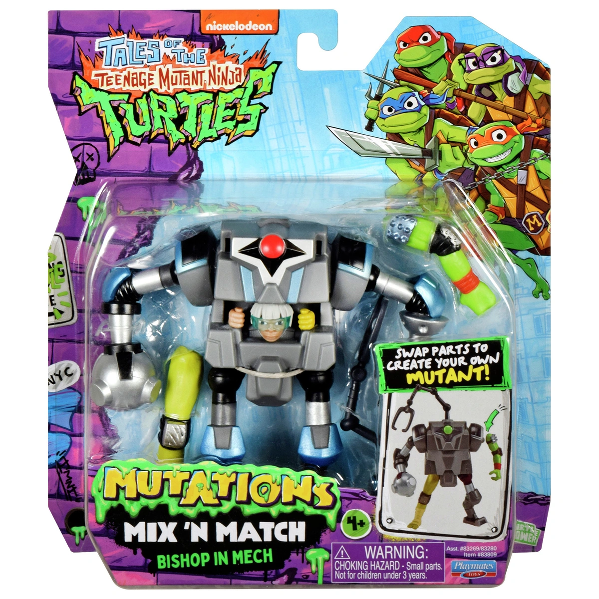 Teenage Mutant Ninja Turtle Mix N Match Mutant Bishop Figure