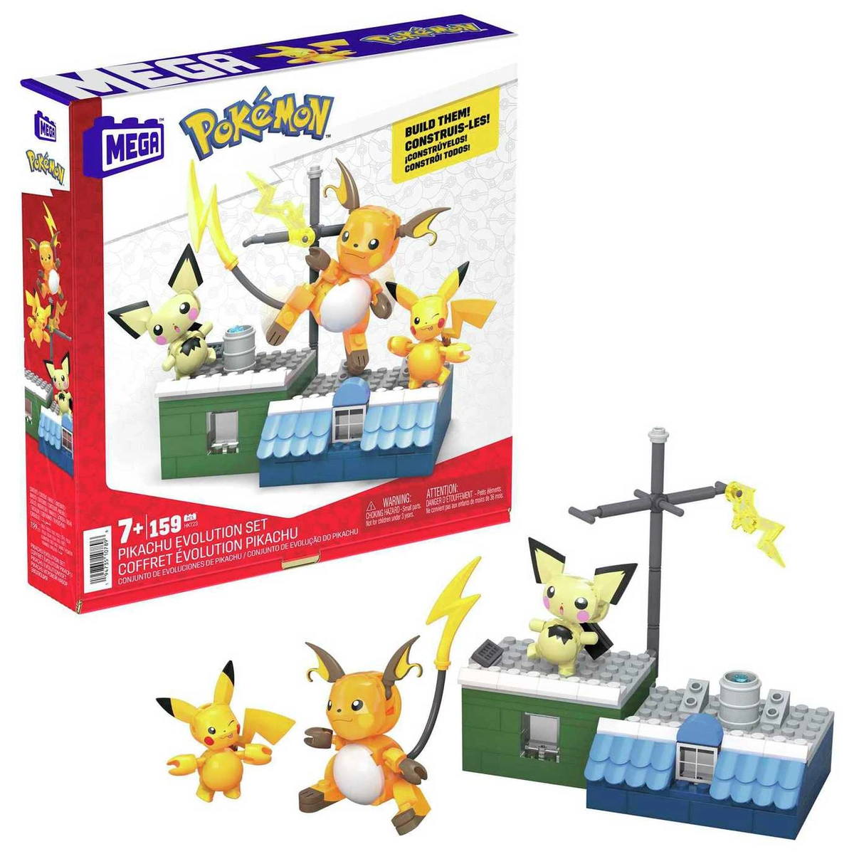 Mega Pokemon Building Set - Pikachu Evolution
