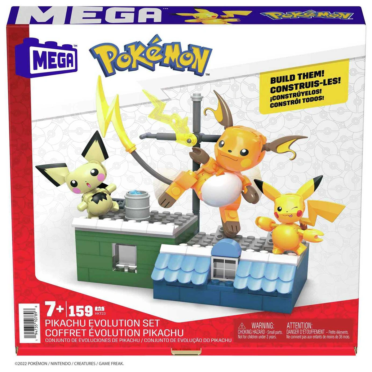 Mega Pokemon Building Set - Pikachu Evolution