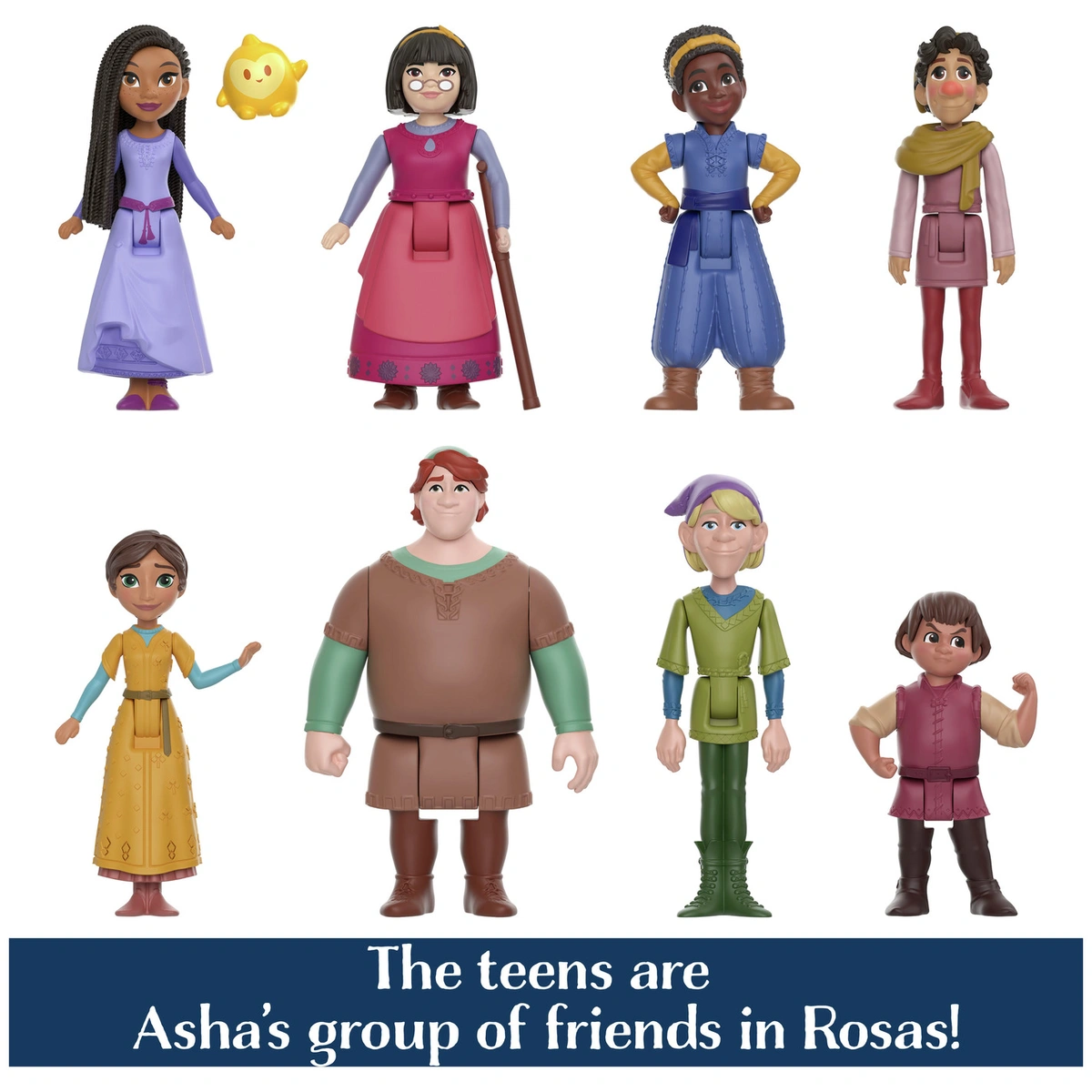 Disney Wish - Asha & Friends Small Doll Figure Set