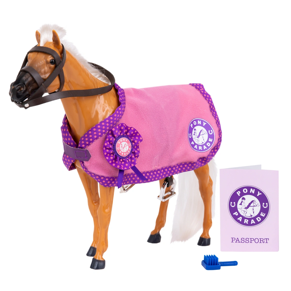 Pony Parade Palomino Pony Playset- 10inch/24cm