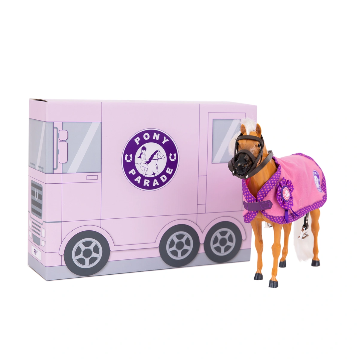 Pony Parade Palomino Pony Playset- 10inch/24cm