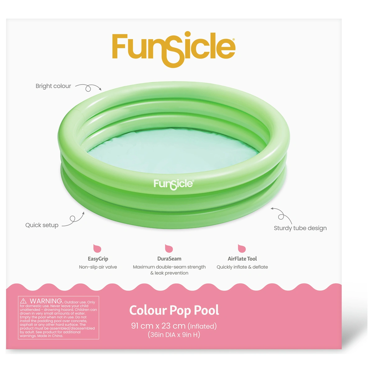 Funsicle 3ft 3 Ring Pool
