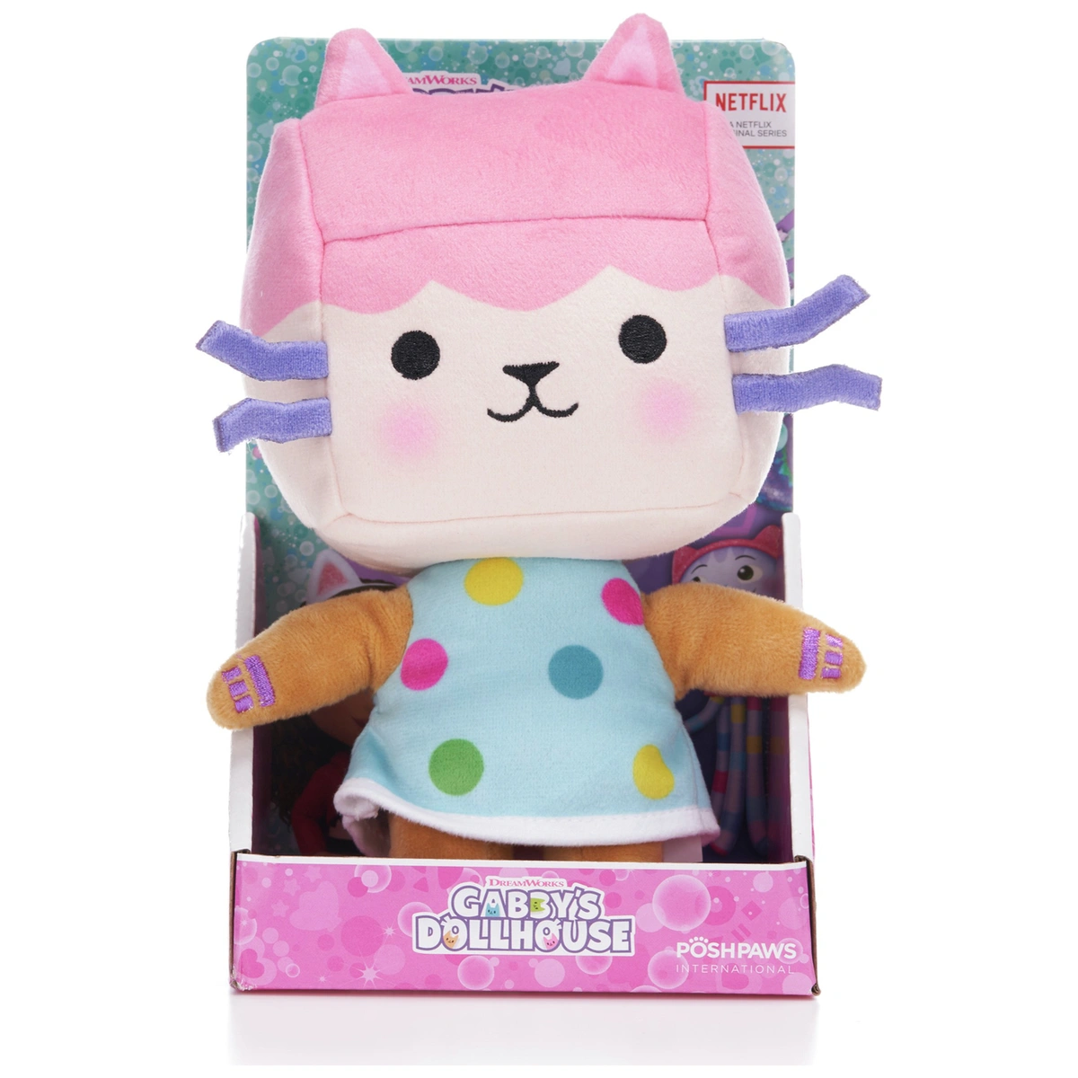 Gabby's Dollhouse 10Inch Box Cat Soft Toy