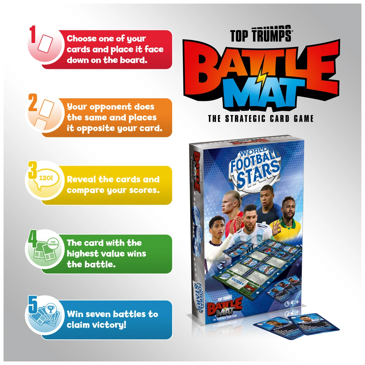 World Football Stars Top Trumps Battle Mat Tabletop Game