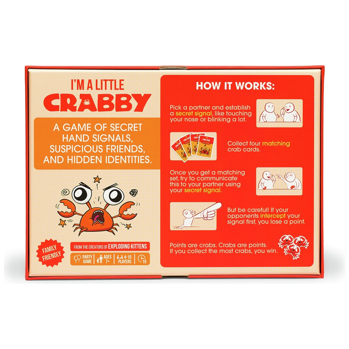 Exploding Kittens I'M A Little Crabby Game