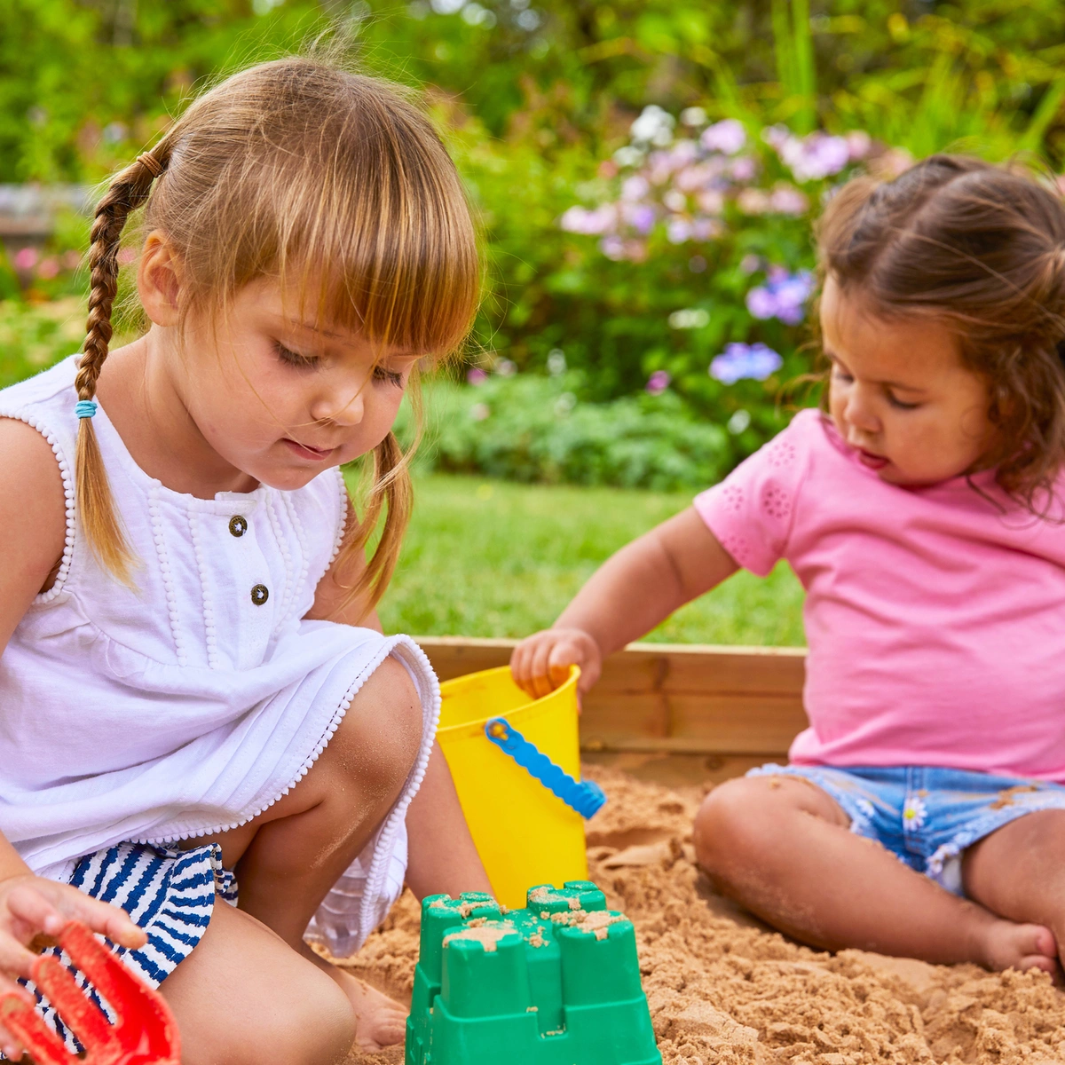 TP Toys Wooden Sandpit With Canopy