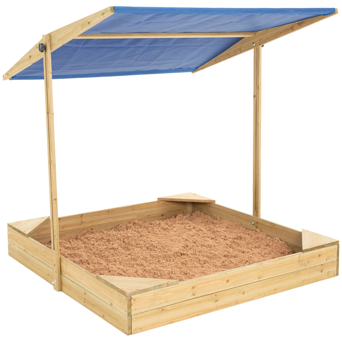 TP Toys Wooden Sandpit With Canopy