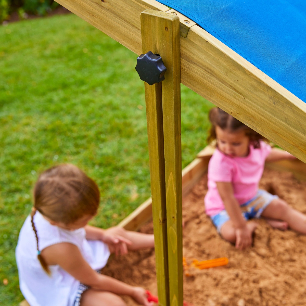 TP Toys Wooden Sandpit With Canopy